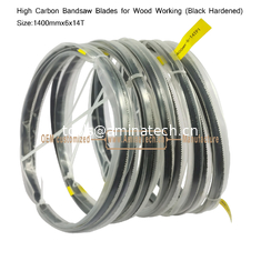 China High Carbon Bandsaw Blades for Wood Working (Black Hardened) Size:1400mmx6x14T supplier