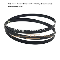 China High Carbon Bandsaw Blades for Wood Working (Black Hardened) Size:1400mmx10x24T supplier