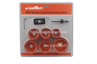 China 9PC Down Light Installation Kit-hole saw set supplier