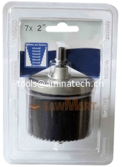 China 32-63mm 7 Piece Carbon Steel Hole Saw Kit  For Wood and Plastics supplier
