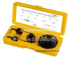 China 15PC High Carbon Steel Hole Saw Set supplier