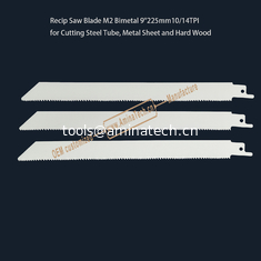 China Recip Saw Blade M2 Bimetal 9" 225mm 10/14TPI  ,Reciprocating,Reverse Teeth supplier