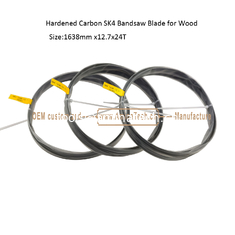 China High Carbon SK4 Bandsaw Blades for Wood Working (Black Hardened) Size:1638mmx12.7x24T supplier