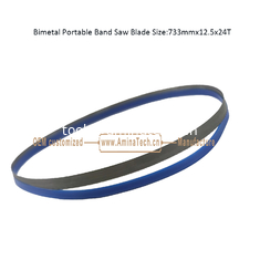 China Bimetal Portable Band Saw Blade Size:733mmx12.5x24T supplier