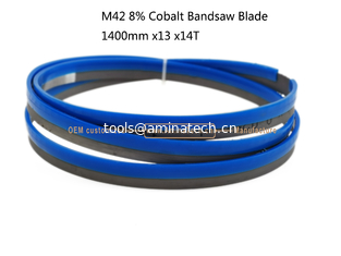 China M42 8% Cobalt Bandsaw Blade   1400mm x13 x14T   For Cutting Both Wood and Steel Sheet supplier
