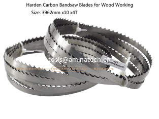 China Harden Carbon Band Saw Blades for Wood Working  Size: 3962mm x10 x4T supplier