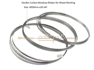 China Aminatech Harden Carbon Bandsaw Blades for Wood Working Size: 4050mm x10 x4T supplier