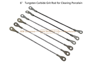 China 6"Tungsten Carbide Grit Rod for Clearing Porcelain,Cutting Tiles supplier