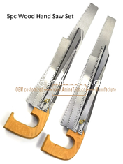China 5pc Wood Hand Saw Set,Size:495mm,300mm,298mm,252mm,225mm,Cutting Wood,Pruning the Garden supplier