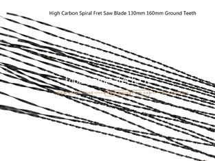 China High Carbon Spiral Fret Saw Blade 130mm 160mm Ground Teeth,Carving Hole on Wood or PVA for Ads supplier