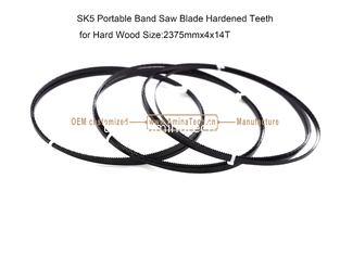 China SK5 Portable Bandsaw Blade Hardened Teeth for Hard Wood Size:2375mmx4x14T supplier