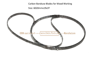 China Carbon Bandsaw Blades for Wood Working Size: 6020mmx19x3T,Cutting Wood supplier