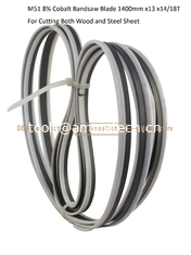 China M51 8% Cobalt Band Saw Blade   1400mm x13 x14/18T   For Cutting Both Wood and Steel Sheet supplier