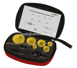 China 9PC Bi-Metal Hole Saw Set,Power Tools,Drill Bits supplier