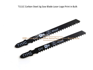 China T111C Carbon Steel Jig Saw Blade Laser Logo Print in Bulk size:100mmx8x8T, Cutting Woods,Reciprocating Saw Blade supplier