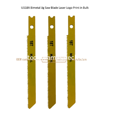 China U118A Bimetal Jig Saw Blade Laser Logo Print in Bulk,Reciprocating Saw Blade ,Power Tools supplier