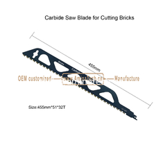 China Carbide Saw Blade for Cutting Bricks    Size:455mmx51x32T,Power Tools,Reciprocating supplier