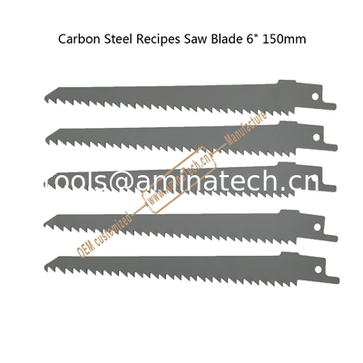 Carbon Steel Recipes Saw Blade 6" 150mm  for Wood Cut ,Reciprocating,Power Tools supplier