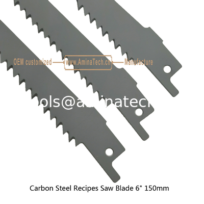 Carbon Steel Recipes Saw Blade 6" 150mm  for Wood Cut ,Reciprocating,Power Tools supplier