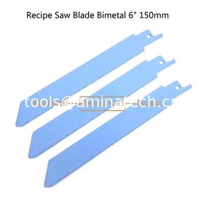 Recip Saw Blade M2 Bimetal 6" 150mm 14TPI for Cutting Steel Tube, Metal Sheet and Hard Wood,Reciprocating supplier