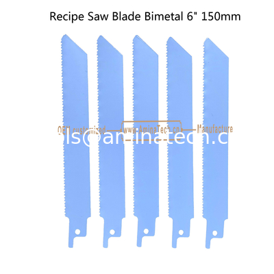 Recip Saw Blade M2 Bimetal 6" 150mm 14TPI for Cutting Steel Tube, Metal Sheet and Hard Wood,Reciprocating supplier