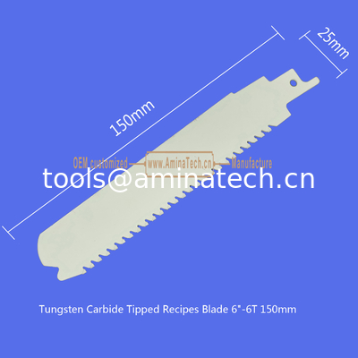 Tungsten Carbide Tipped Recipes Blade 6"-6T 150mm,Reciprocating supplier