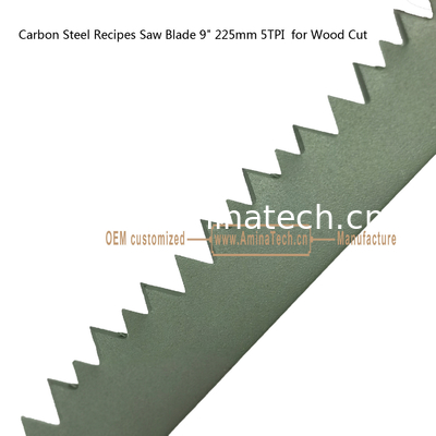 Carbon Steel Recipes Saw Blade 9" 225mm 5TPI  for Wood Cut,Reciprocating supplier