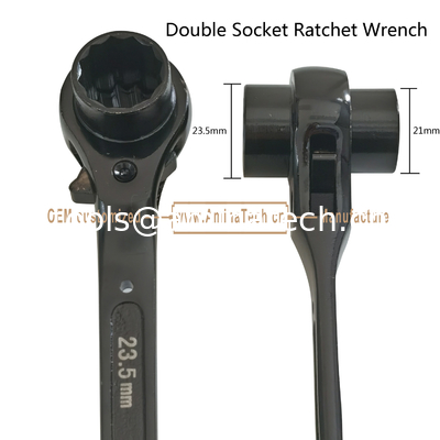 Double Socket Ratchet Wrench supplier