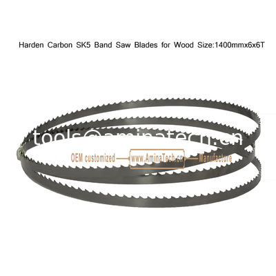 Carbon SK5 Band Saw Blade for Wood   Size :1400mm x6x6T supplier