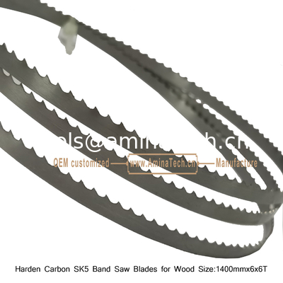 Carbon SK5 Band Saw Blade for Wood   Size :1400mm x6x6T supplier