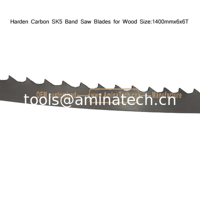 Carbon SK5 Band Saw Blade for Wood   Size :1400mm x6x6T supplier