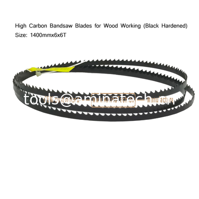 High Carbon Bandsaw Blades for Wood Working (Black Hardened) Size:1400mmx6x6T supplier