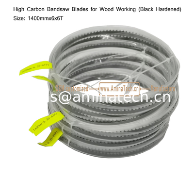 High Carbon Bandsaw Blades for Wood Working (Black Hardened) Size:1400mmx6x6T supplier