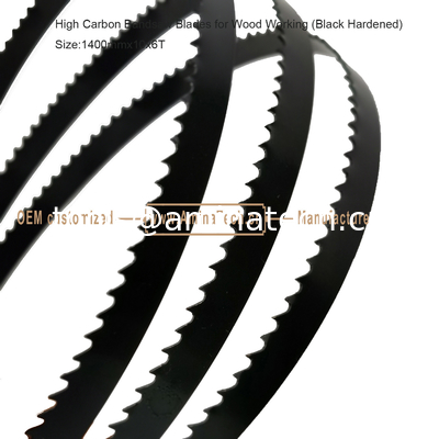 High Carbon Bandsaw Blades for Wood Working (Black Hardened) Size:1400mmx10x6T supplier