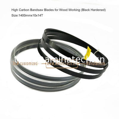 High Carbon Bandsaw Blades for Wood Working (Black Hardened) Size:1400mmx10x14T supplier