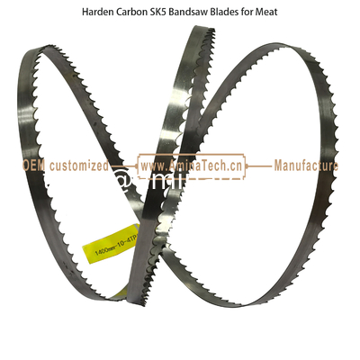 Harden Carbon SK5 Bandsaw Blades for Meat Size:1400mmx10x4T supplier