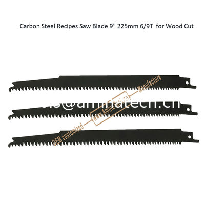 Carbon Steel Recipes Saw Blade 9" 225mm 3/9TPI  for Wood Cut,Reciprocating,Power Tools supplier