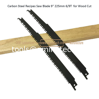 Carbon Steel Recipes Saw Blade 9" 225mm 3/9TPI  for Wood Cut,Reciprocating,Power Tools supplier