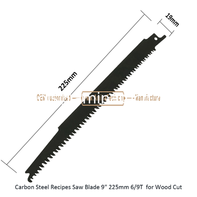 Carbon Steel Recipes Saw Blade 9" 225mm 3/9TPI  for Wood Cut,Reciprocating,Power Tools supplier