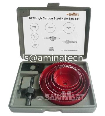 8PC High Carbon Steel Hole Saw Set-Grinding teeth supplier