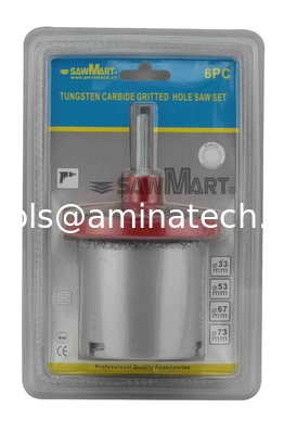 6PC Tungsten Carbide Gritted Hole Saw Set-019 supplier