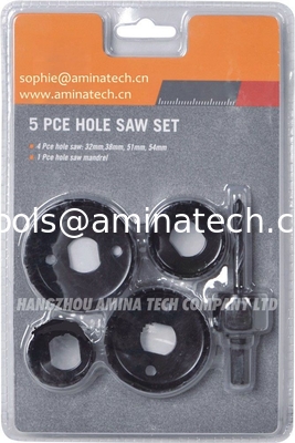 1-1/4 In - 2-1/8 In Carbon Steel Hole Saw Set (5-Piece) supplier