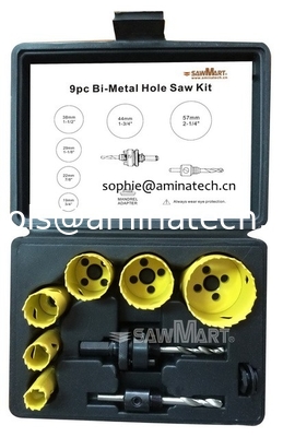 Bi-Metal SawMartr's Hole Saw Set (9-Piece) supplier