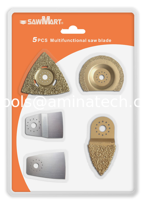 5 Piece Oscillating Tool Uni-Fit Tile Blades for Fein Multimaster, Bosch, Rigid supplier