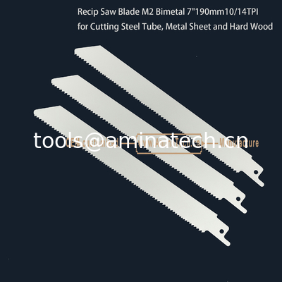 Recip Saw Blade M2 Bimetal 7" 190mm 10/14TPI  ,Reciprocating,Reverse Teeth supplier