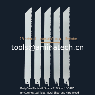 Recip Saw Blade M2 Bimetal 9" 225mm 10/14TPI  ,Reciprocating,Reverse Teeth supplier