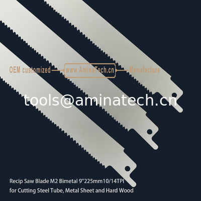 Recip Saw Blade M2 Bimetal 9" 225mm 10/14TPI  ,Reciprocating,Reverse Teeth supplier