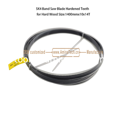 High Carbon SK4 Bandsaw Blades for Wood Working (Black Hardened) Size:1400mmx10x14T supplier