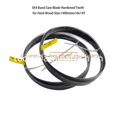 High Carbon SK4 Bandsaw Blades for Wood Working (Black Hardened) Size:1400mmx10x14T supplier
