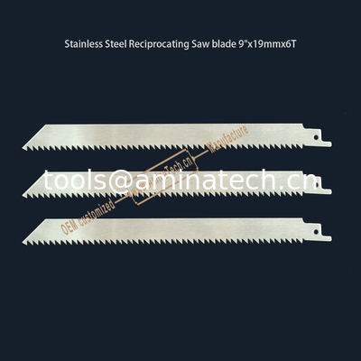 Stainless Steel Reciprocating Saw blade 9"x19mmx6T,Cutting Wood,Frozen Meat,Bones supplier